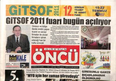 Giresun Öncü Gazetesi 15 Temmuz 2011 - Fatih Sandal,Lige Güçlü Başlayacağız GZ108207 - 1