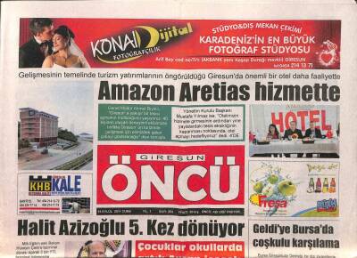 Giresun Öncü Gazetesi 16 Eylül 2011 - Halit Azizoğlu 5.Kez Dönüyor GZ108387 - 1