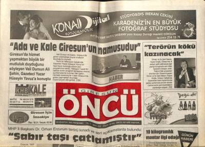 Giresun Öncü Gazetesi 18 Ağustos 2011 - Giresun Valisi Dursun Ali Şahin Giresunspora Sahip Çıkılmalı GZ108759 - 1