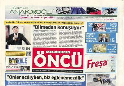 Giresun Öncü Gazetesi 21 Mayıs 2014 - Bozbağ Şampiyonluk Öyküsünü Anlatacak GZ84825 - 1