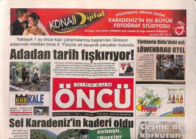 Giresun Öncü Gazetesi 27 Eylül 2011 - Sel Karadenizin Kaderi Oldu GZ108382 - 1