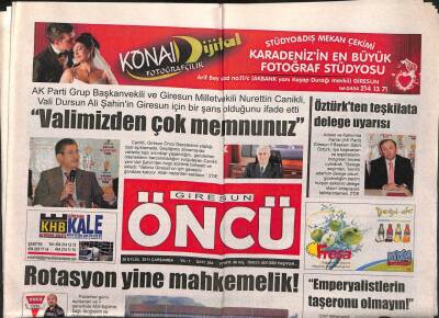 Giresun Öncü Gazetesi 28 Eylül 2011 - Rotasyon Yine Mahkemelik GZ108383 - 1