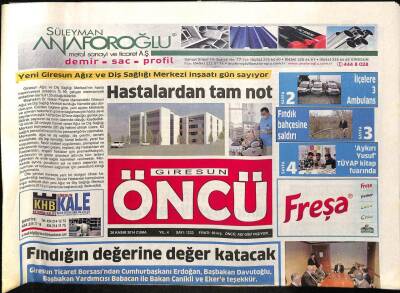 Giresun Öncü Gazetesi 28 Kasım 2014 - Fındığın Değeri ABDlilere Anlatılıyor GZ93769 - 1