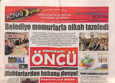 Giresun Öncü Gazetesi 30 Eylül 2011 - Muhtarlardan Bakana Dosya GZ108385 - 1