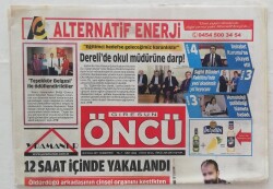 Giresun Öncü Gazetesi 30 Eylül 2017 -Derelide Okul Müdürüne Darp!- GZ45977 - 2