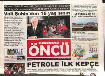 Giresun Öncü Gazetesi 30 Nisan 2011 - Ticaret Sanayi Odasının Hedefi Kalifiye Eleman Açığını Kapamak GZ96304 - 1