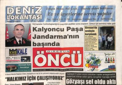 Giresun Öncü Gazetesi 5 Ağustos 2011 - Bahri Kaya Her Duruma Hazırlıklı GZ108216 - 1