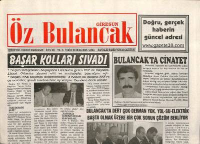 Giresun Öz Bulancak Gazetesi 20 Ocak 2006 - Bulancaksporda Gözler Hopa Maçına Çevrildi GZ108677 - 1