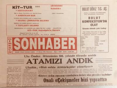 Giresun Son Haber Gazetesi 11 Kasım 1996 - Bulancakspor0 - Kadıköyspor0 GZ38713 - 1