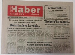 Giresun Son Haber Gazetesi 11 Ocak 1993 - Giresun2da Yayla Turizminin Yapılması İçin Seferberlik İlan Edildi GZ13470 - 1