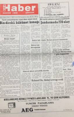 Giresun Son Haber Gazetesi 12 Aralık 1992 Bin Direkli Hükümet Konağı GZ14180 - 1