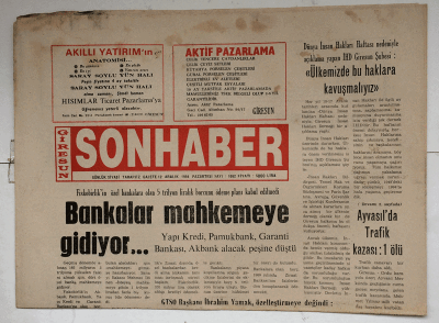 Giresun Son Haber Gazetesi 12 Aralık 1994 - Bankalar Mahkemeye Gidiyor GZ7602 - 1