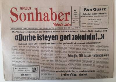 Giresun Son Haber Gazetesi 12 Ekim 1993 - 15 Günde 7 Okul Açılacak GZ18208 - 1