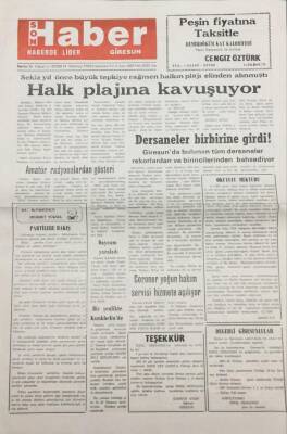 Giresun Son Haber Gazetesi 14 Temmuz 1993 Giresunda Dershanelerin Yarışı GZ14171 - 1