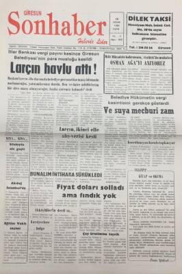 Giresun Son Haber Gazetesi 15 Nisan 1994 Fiyat Doları Solladı Ama Fındık Yok GZ14135 - 1