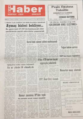 Giresun Son Haber Gazetesi 17 Temmuz 1993 5.Kümbet Yayla Şenlikleri GZ14173 - 1