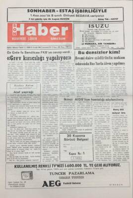 Giresun Son Haber Gazetesi 19 Aralık 1992 Resmi Daire Müdürünün Odasında Ruslarla Alem Yapıldı İddası GZ14126 - 1