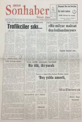 Giresun Son Haber Gazetesi 2 Ekim 1993 FKBnin 93den Borcu Yok GZ14102 - 1