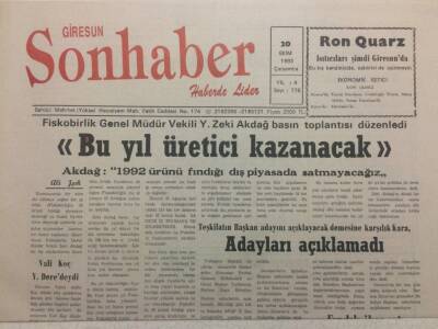 Giresun Son Haber Gazetesi 20 Ekim 1993 - Güce Yolundan Şikayet GZ38411 - 1