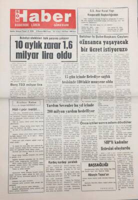 Giresun Son Haber Gazetesi 20 Kasım 1992Belediye Sağlık Tesisinde 180 Fakir Muayene Oldu GZ14111 - 1