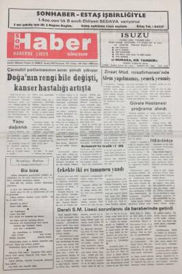 Giresun Son Haber Gazetesi 21 Aralık 1992 Ziraat Müd. Misafirhanesinde Alem Yapılmamış, Yemek Yenmiş İddası GZ14125 - 1