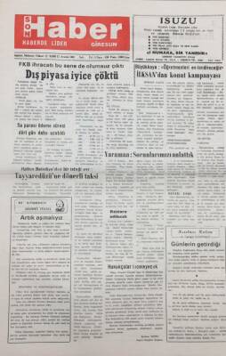 Giresun Son Haber Gazetesi 22 Aralık 1992 Halkın Belediyeden İsteğiTeyyaredüzüne Dönerli Taksi GZ14124 - 1