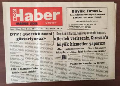 Giresun Son Haber Gazetesi 22 Şubat 1992 - TSO Giresun Limanınnda Serbest Bölge Kurulmalı GZ10209 - 2