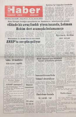 Giresun Son Haber Gazetesi 24 Kasım 1992 ANAPta Zor Gün Geliyor GZ14113 - 1