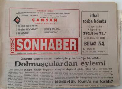 Giresun Son Haber Gazetesi 25 Ekim 1996 - Dolmuşçulardan Eylem , Memurlar Ankara Yolunda GZ18296 - 1