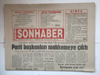 Giresun Son Haber Gazetesi 25 Kasım 1994 - Parti Başkanları Mahkemeye Çıktı GZ7356 - 1