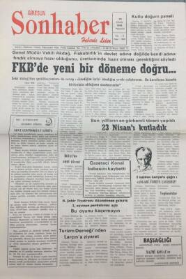 Giresun Son Haber Gazetesi 25 Nisan 1994 Kümede Kalma Mücadelesi Veren Giresunspor İlk Defa Kendi Sahasında Maç Kazandı GZ14141 - 1