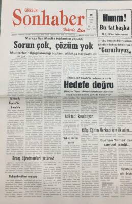 Giresun Son Haber Gazetesi 28 Eylül 1993 Burhan Yılmazdan Santral İsteği GZ14193 - 1