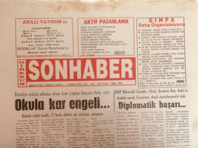 Giresun Son Haber Gazetesi 6 Aralık 1994 - Okula Kar Engeli GZ38699 - 1