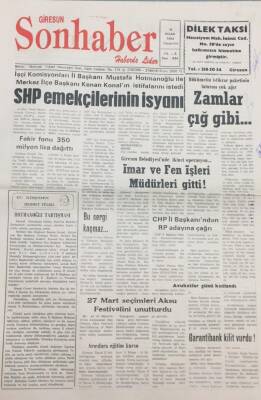 Giresun Son Haber Gazetesi 6 Nisan 1994 Giresun Belediyesinde İkinci Operasyon GZ14118 - 1