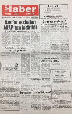 Giresun Son Haber Gazetesi 9 Aralık 1992 İHD Raporu Giresunda İşkence GZ14183 - 1
