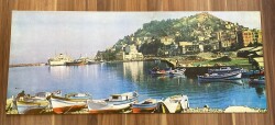 GİRESUNUN LİMAN İÇİNDEN GÖRÜNÜŞÜ 1970LER ULTRA DEV BOY KARTPOSTAL (70X28 cm) KRT17527 - Gökçekoleksiyon