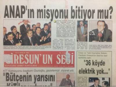 Giresunun Sesi Gazetesi 15-31 Aralık 1992 - Giresunlu Kaderini Fındığa Bağladı GZ32061 - 1