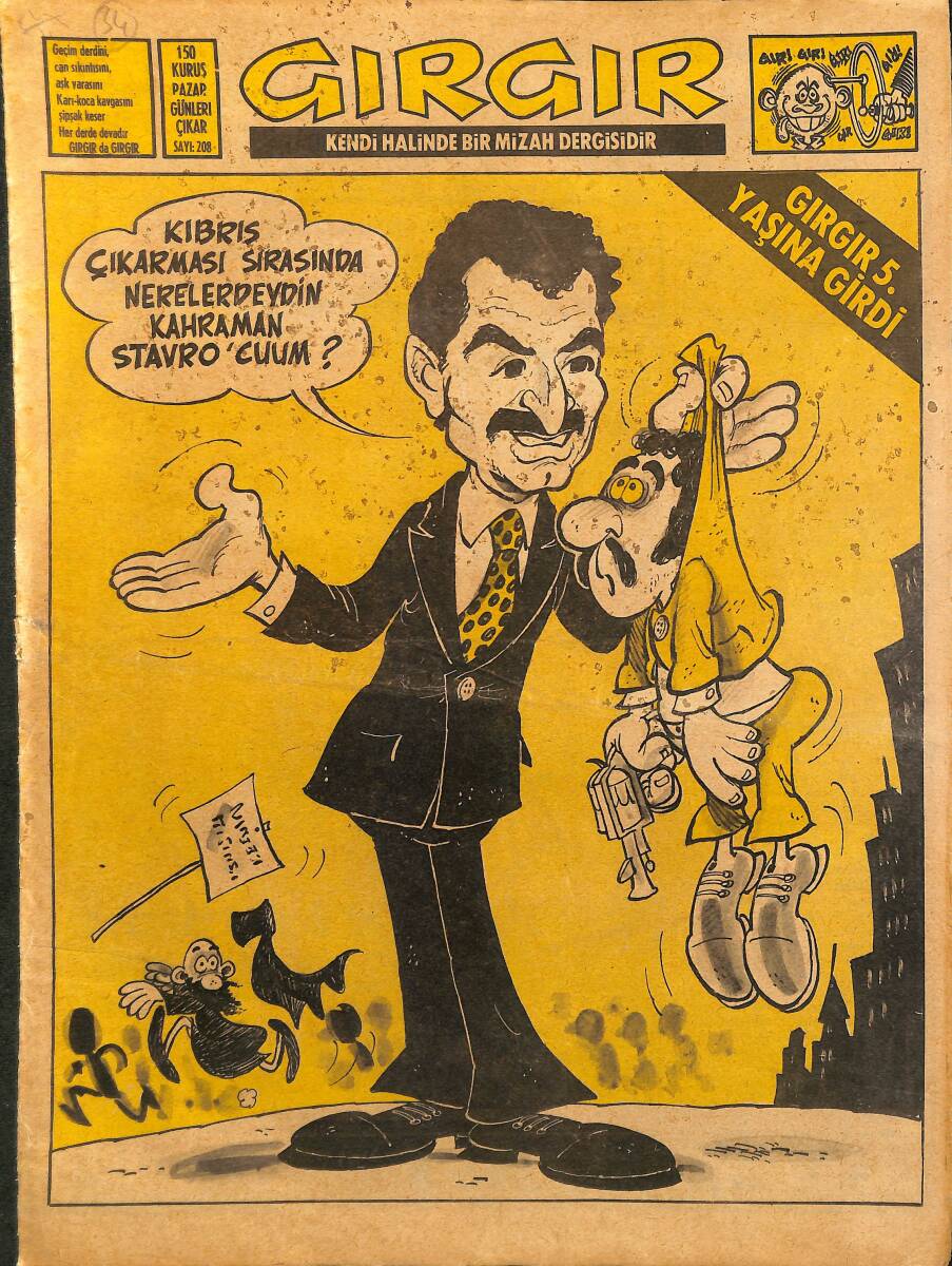 Gırgır Mizah Dergisi 1 Ağustos 1976 Sayı: 208 NDR97948 - 1