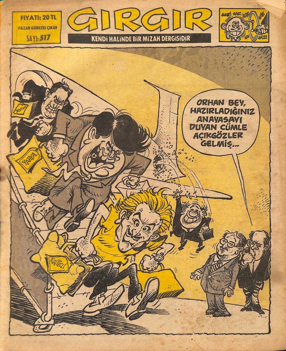 Gırgır Mizah Dergisi 1 Ağustos 1982 Sayı : 517 NDR97531 - 1