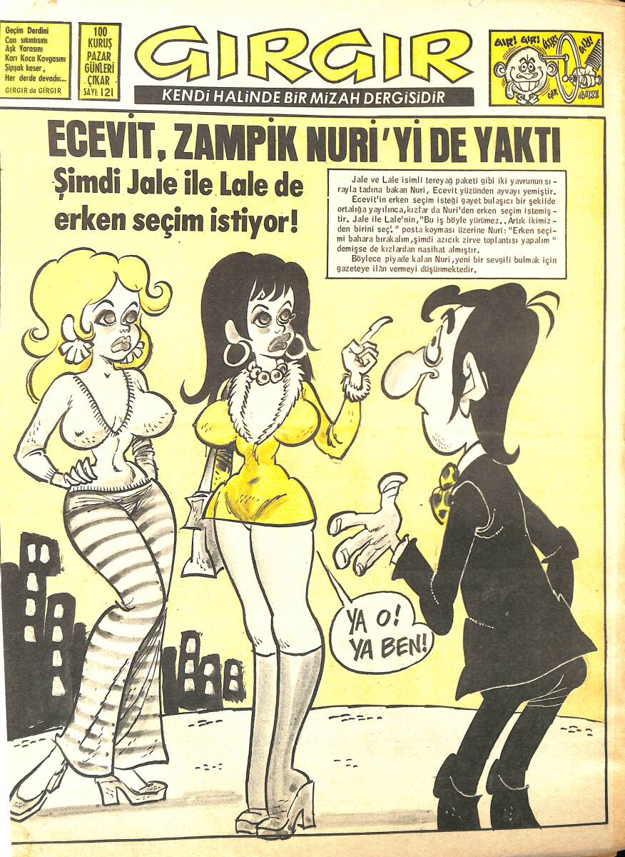 Gırgır Mizah Dergisi 1 Aralık 1974 Sayı : 121 NDR96846 - 1