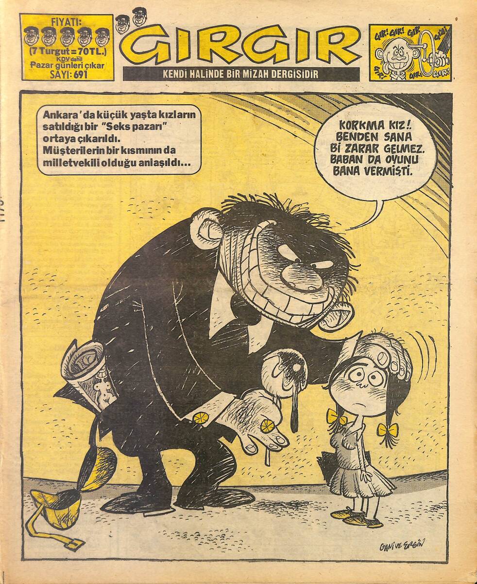 Gırgır Mizah Dergisi 1 Aralık 1985 Sayı : 691 NDR97746 - 1