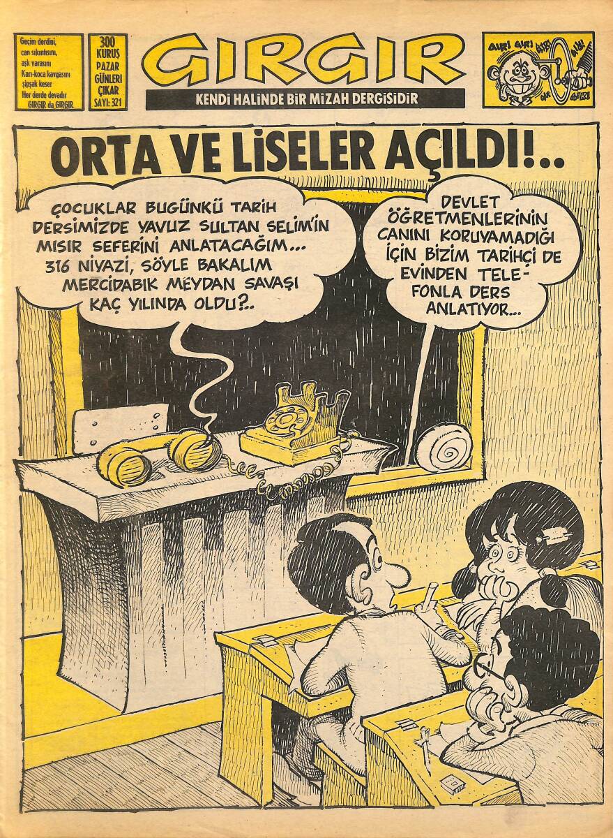 Gırgır Mizah Dergisi 1 Ekim 1978 Sayı : 321 NDR97652 - 1