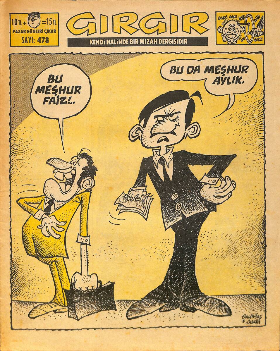 Gırgır Mizah Dergisi 1 Kasım 1981 Sayı : 478 NDR97200 - 1