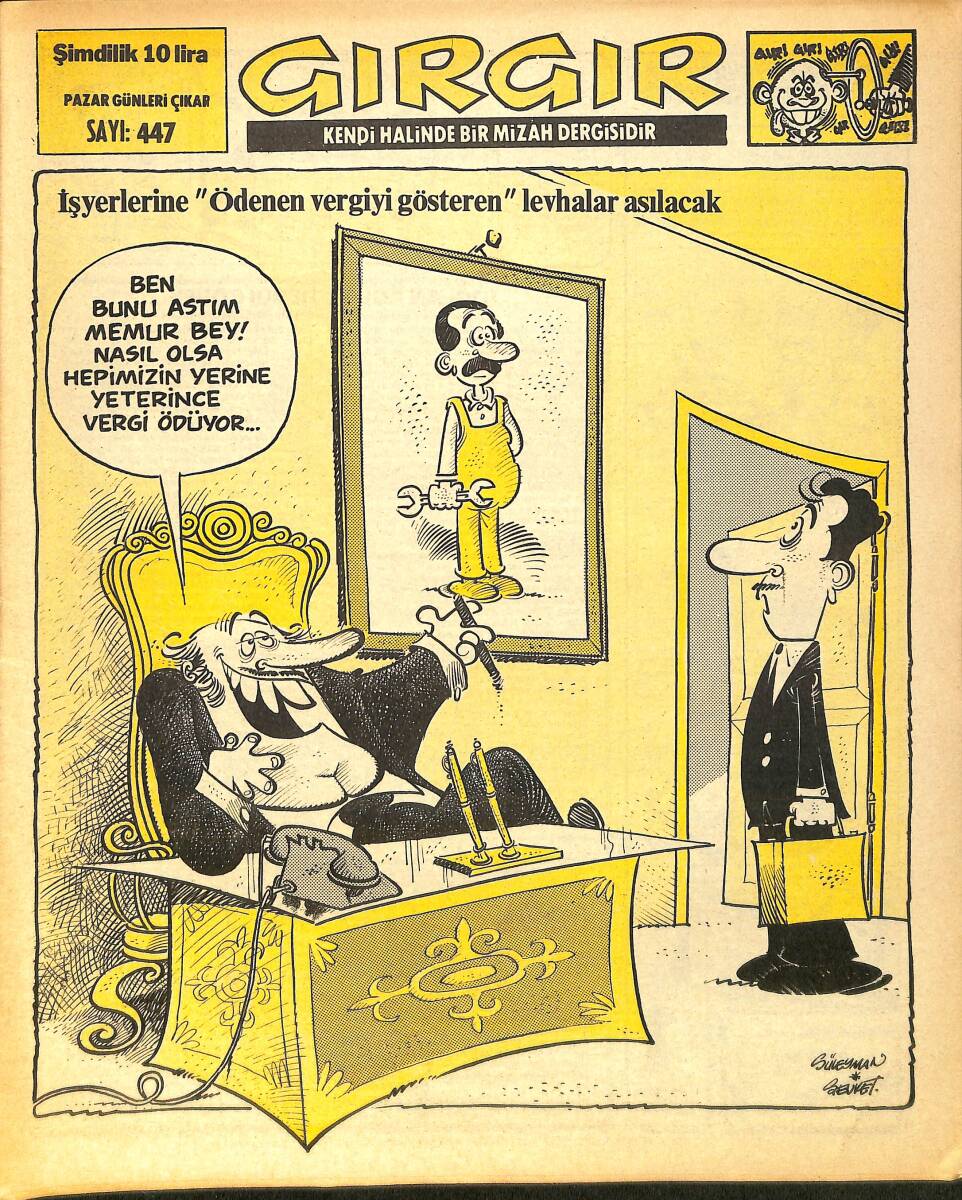 Gırgır Mizah Dergisi 1 Mart 1981 Sayı : 447 NDR97185 - 1