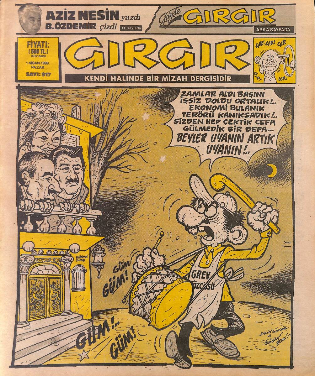Gırgır Mizah Dergisi 1 Nisan 1990 Sayı: 917 NDR97864 - 1