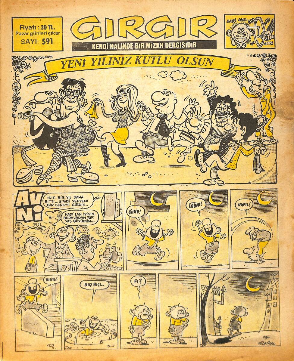 Gırgır Mizah Dergisi 1 Ocak 1984 Sayı : 591 NDR97238 - 1