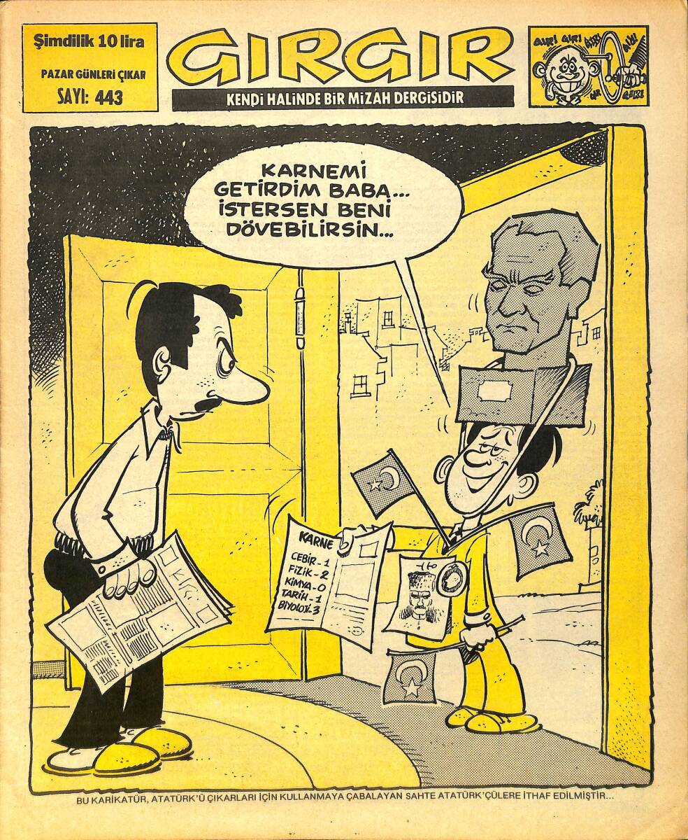 Gırgır Mizah Dergisi 1 Şubat 1981 Sayı : 443 NDR97189 - 1