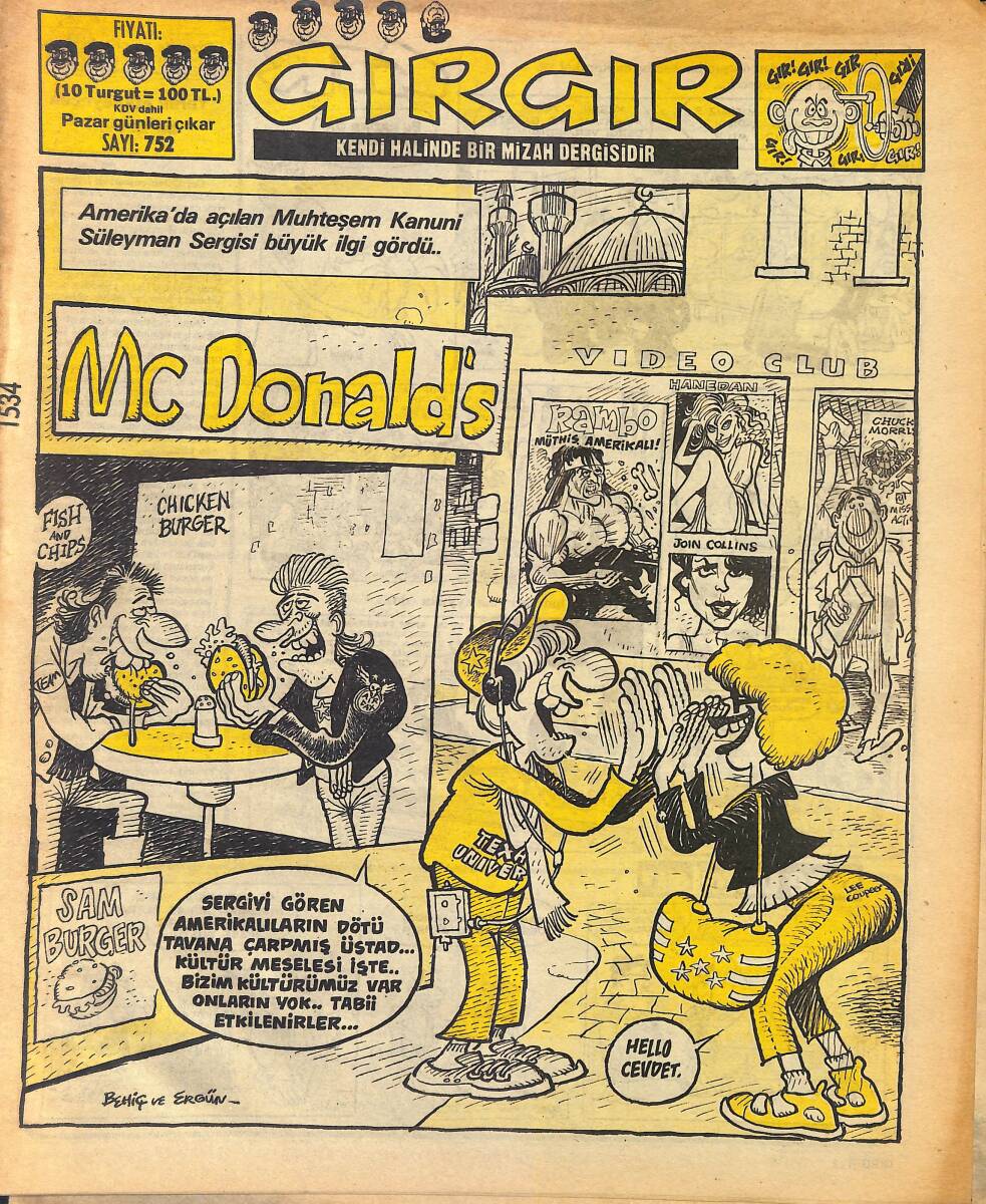 Gırgır Mizah Dergisi 1 Şubat 1987 Sayı : 752 NDR96996 - 1