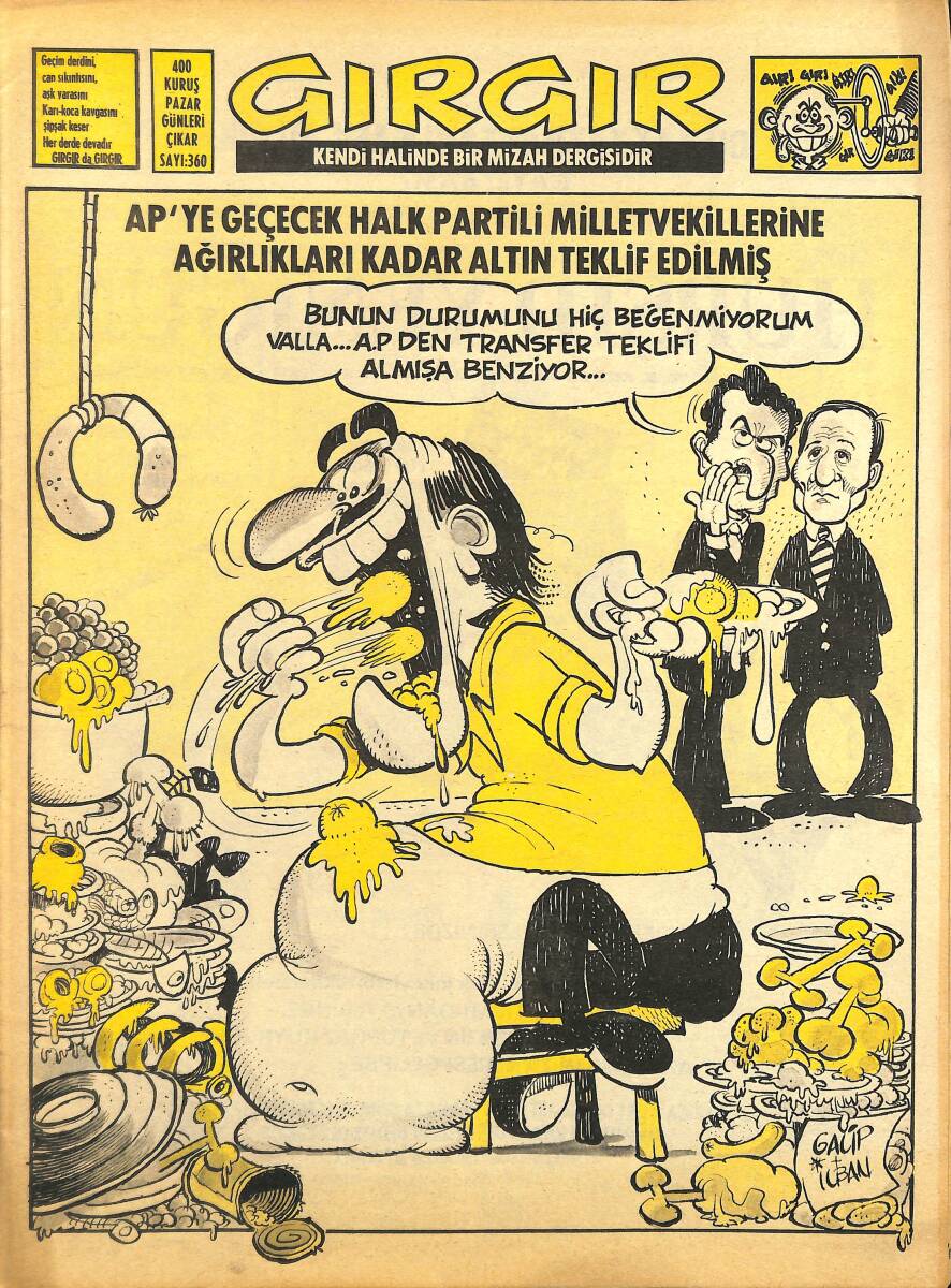 Gırgır Mizah Dergisi 1 Temmuz 1979 Sayı : 360 NDR97593 - 1