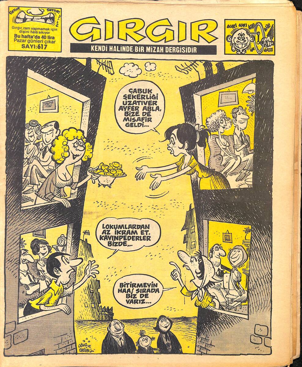 Gırgır Mizah Dergisi 1 Temmuz 1984 Sayı : 617 NDR96974 - 1